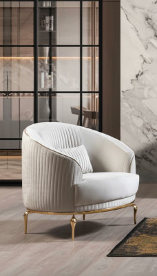 Luxury single-seater armchair couch upholstered furniture relax club designer sofa