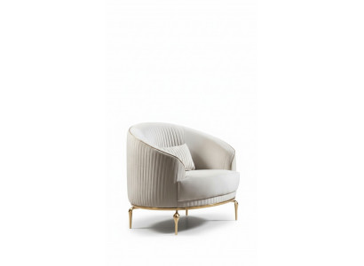 Luxury single-seater armchair couch upholstered furniture relax club designer sofa