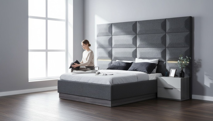 Bed double bed beds furniture furnish new furniture design high gloss bedroom