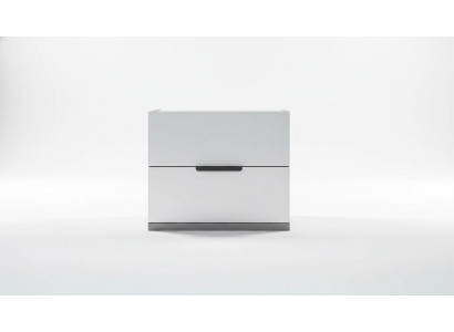 Luxury bedside table, antique white, set of 2 bedside tables, wood console, 61x45x52cm