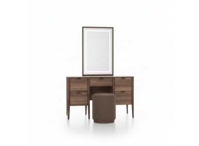 Makeup table set console mirror material wood bedroom furniture design stool