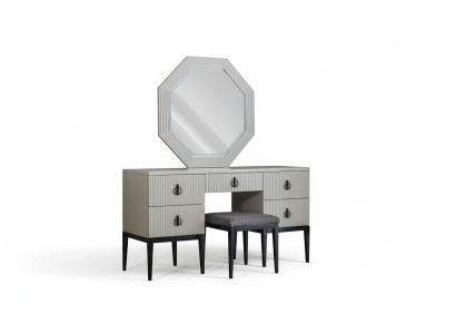 Dressing table with mirror gray bedroom design console stool new