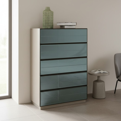 Mirror front dresser cabinet gray tall cabinet mirror sideboard luxury design