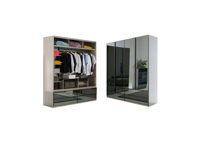 Wardrobe closet glass cabinet bedroom wood modern cabinets furniture new
