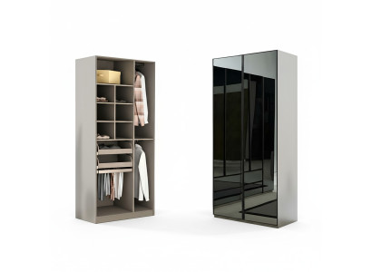 Wardrobe Cabinet Multipurpose Wardrobe Gray Material Wood Cabinets