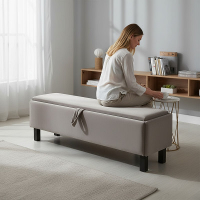 Ottoman bench chest with compartment bedroom benches upholstered bench furniture new