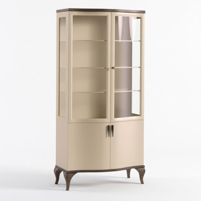 Luxury two-door display cabinet glass cabinet wood cabinets furniture new