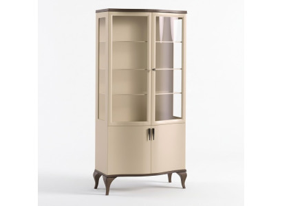Luxury two-door display cabinet glass cabinet wood cabinets furniture new