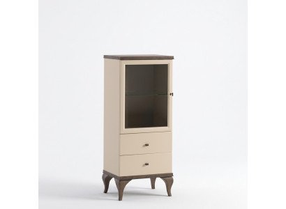 Glass cabinet living room cabinets sideboard beige showcase furniture wood
