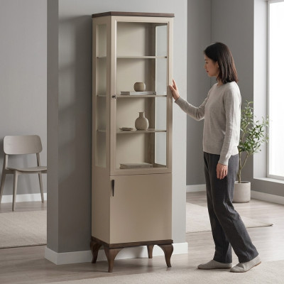 Single display cabinet one-door cabinet furniture glass cabinet furniture wooden cabinets