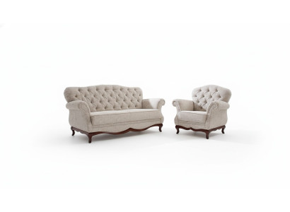 Seat cushion Chesterfield sofa set sofa couch 2-piece sofas 3+1