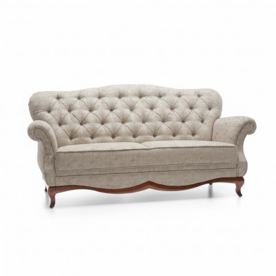 Chesterfield three-seater couch upholstered furniture textile sofa couches fabric