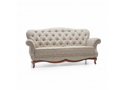 Chesterfield three-seater couch upholstered furniture textile sofa couches fabric