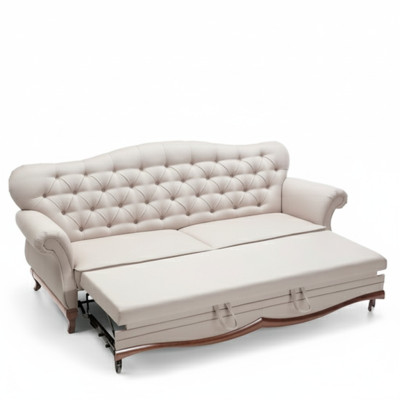 Chesterfield sofa bed sofa with bed function three-seater couch textile