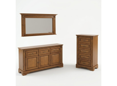 Dresser 160cm with Mirror Country House Style Furniture Dressers Sideboard Wood
