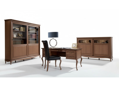 Office furniture shelf desk chest of drawers armchair cabinet complete 4-piece set.