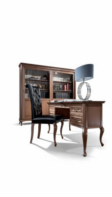 Classic desk with armchair luxury office furniture wooden furnishings