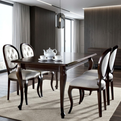 Dining table furniture dining room tables 130x100 brown table wooden table wood