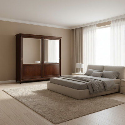 Wardrobe sliding doors closet furniture cupboards bedroom wood