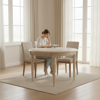 Round wood tables dining room furniture table classic round dining table new