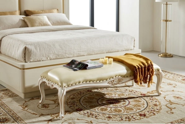 Footstool Bench Bedroom Benches Upholstered Sofa Furniture Baroque