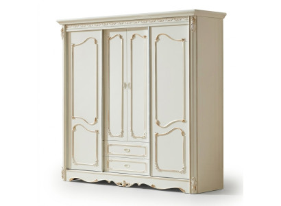 Classic wardrobe furniture wood cabinets bedroom white wood