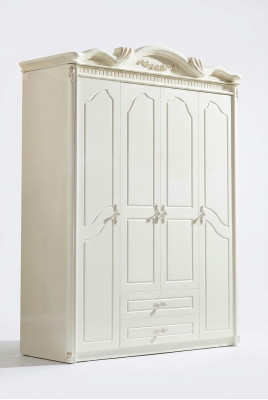 Classic wardrobe closet white cabinets bedroom wood new