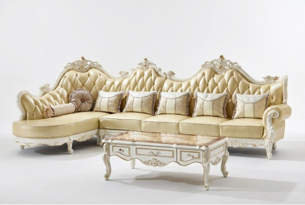 Classic Chesterfield Couch Sofa Upholstery Set Corner Sofa Baroque Corner