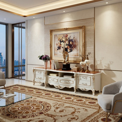 TV stand, RTV lowboard, sideboard, table, living room, brown furniture, television