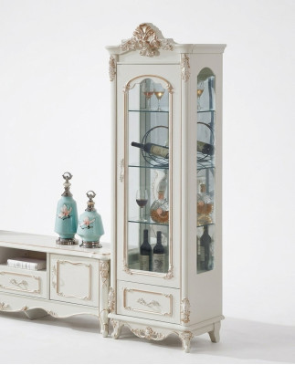 Display Cabinet Wood Single Display Cabinets Glass Cabinet Cabinets Furniture Art Deco White