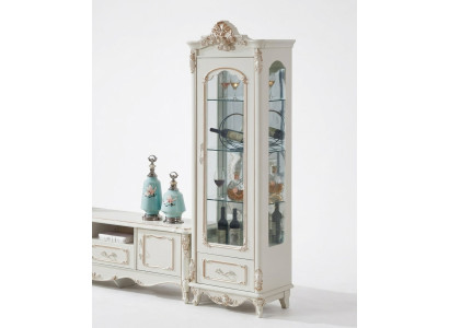 Display Cabinet Wood Single Display Cabinets Glass Cabinet Cabinets Furniture Art Deco White