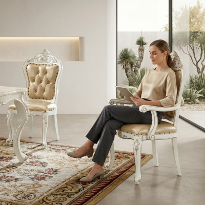 Classic dining room chair furniture armchair baroque armchair design chairs
