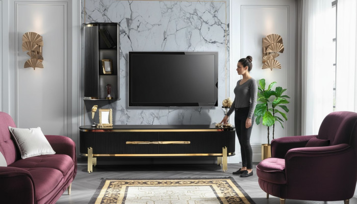TV cabinet luxury sideboard furniture dresser living room cabinet cabinets shelf wood