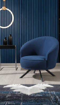 Armchair Luxury Single-Seater Couch Textile Sofa Upholstered Furniture Coucher Blastoff Textile