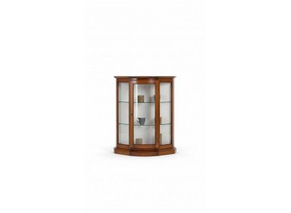 Display Cabinet Glass Cupboard Brown Showcase Living Room Wood Sideboard Luxury Furniture New