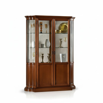 Luxury Wood Showcase Sideboard Design Cabinets Brown Italian Furniture Wardrobe New