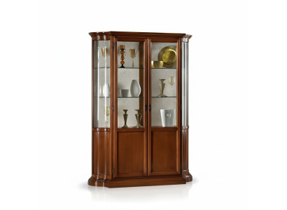 Luxury Wood Showcase Sideboard Design Cabinets Brown Italian Furniture Wardrobe New