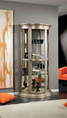 Classic Display Cabinet Glass Cabinet Cabinet Wood Living Room Luxury Brown Sideboard
