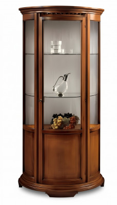 Luxury glass display cabinets, brown cabinets, classic Italian furniture