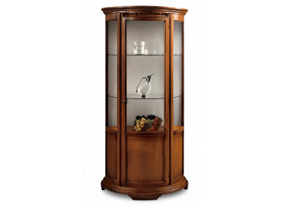 Luxury glass display cabinets, brown cabinets, classic Italian furniture
