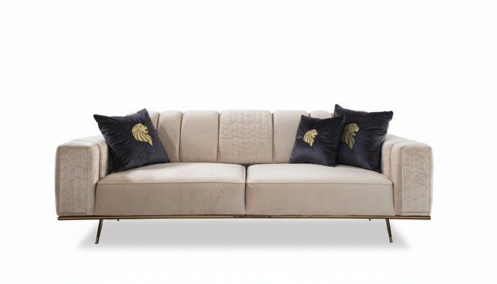 Modern sofa 4 seat design living room upholstery wood upholstery modern luxury