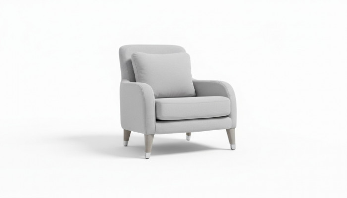 Armchair Design Living Room Upholstery Wood Upholstery Modern Luxury Gray New