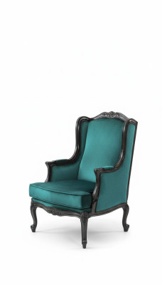 Classic Armchair Luxury Upholstery Fabric 1-Seater Upholstered Single Modern Green