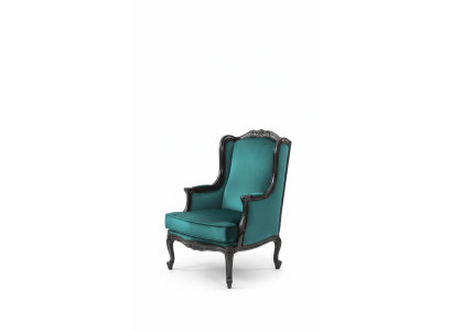 Classic Armchair Luxury Upholstery Fabric 1-Seater Upholstered Single Modern Green
