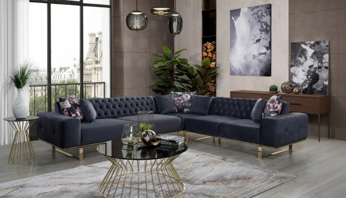 Sectional sofa couch upholstery furniture suite Chesterfield corner suite sofa fabric
