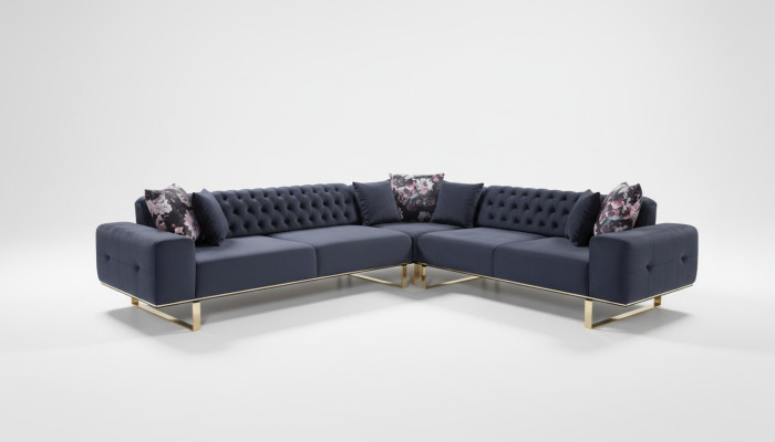 Sectional sofa couch upholstery furniture suite Chesterfield corner suite sofa fabric