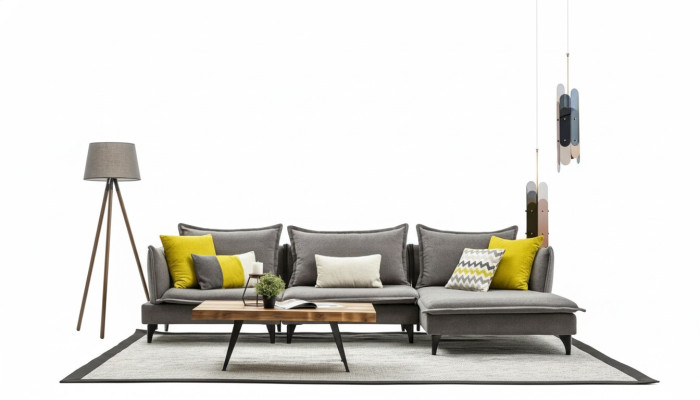 Gray Chesterfield Upholstered Sofa Corner Sofa Suite Upholstery Luxury Corner Sofas