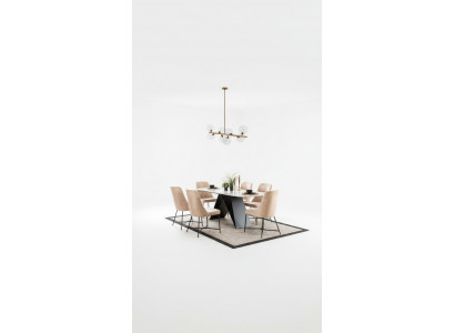 Dining set dining group furniture group dining room dining table 6x chair set 7-piece