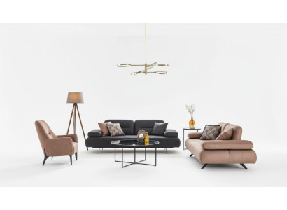 Sofa set 4+3+1 seater set design sofa upholstered couches couch modern luxury new