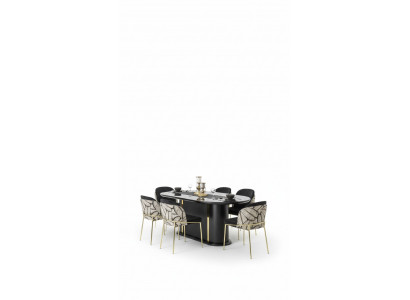 Dining room dining table chair 6x chairs table tables metal dining group set 7-piece new